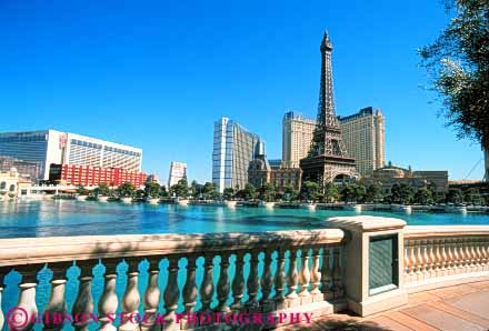 Stock Photo #8080: keywords -  architecture casino casinos destination eiffel horz hotel hotels las nevada paris pond resort resorts tall tower travel usa vacation vegas