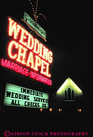 Stock Photo #8093: keywords -  bright casinos chapel color colorful dark destination dusk evening hotels las lighting lights marriage married marry neon nevada night resort resorts travel usa vacation vegas vert wed wedding