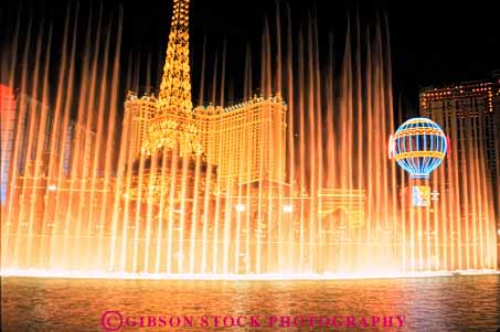 Stock Photo #8114: keywords -  bright casino casinos color colorful dark destination dusk eiffel evening horz hotel hotels las lighting lights neon nevada night paris resort resorts tower travel usa vacation vegas