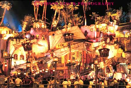 Stock Photo #8121: keywords - architecture bright casino casinos color colorful dark destination display dusk evening horz hotel hotels island las lighting lights neon nevada night perform performance pirate resort resorts ship show travel treasure usa vacation vegas