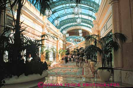 Stock Photo #8143: keywords -  atrium bellagio business casinos cover covered destination enclose enclosed galleria horz hotel hotels interior las mall malls nevada people resort resorts retail shopper shoppers shopping skylight store stores street travel usa vacation vegas via walk walkway