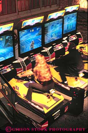 Stock Photo #8182: keywords -  activities activity arcad casinos destination e fun game games gameworks hotels interactive las nevada people play recreation relax resort resorts ride steer tourist tourists travel traveler travelers usa vacation vegas vert