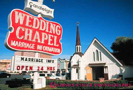 Stock Photo #8205: keywords -  candlelight casinos chapel couple destination horz hotels las love marriage marry nevada resort resorts sign signs travel usa vacation vegas vows wed wedding