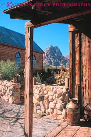Stock Photo #8218: keywords - attraction destination ghost historic history las nevada old tourist town travel usa vacation vegas vert west western