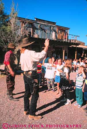 Stock Photo #8220: keywords - activities activity attraction children cowboy destination ghost historic history las nevada old people performance show tourist town travel usa vacation vegas vert west western