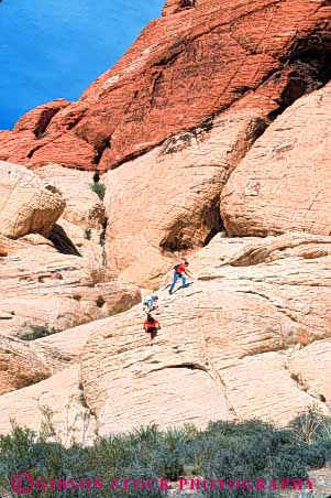Stock Photo #8231: keywords - area canyon conservation desert destination explore geologic geology hike hikers hiking landscape las national nature near nevada recreation red redrock rock sandstone scenery scenic travel vegas vert