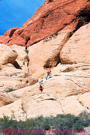 Stock Photo #8231: keywords -  area canyon conservation desert destination explore geologic geology hike hikers hiking landscape las national nature near nevada recreation red redrock rock sandstone scenery scenic travel vegas vert