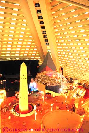Stock Photo #8264: keywords - architecture attraction casino casinos color colorful decor decorate decoration design destination elevate elevated gamble gambling gaming inside interior las lighting lights luxor neon nevada obelisk tourist travel usa vacation vegas vert view