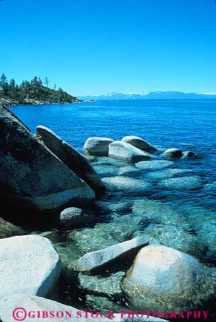 Stock Photo #12936: keywords -  alpine blue boulder boulders clean clear environment fresh granite lake lakes landscape mountain mountains natural nature nevada park parks pristine public resort resorts rock rocks scenery scenic shoreline sierra sierras state tahoe vert water wild wilderness