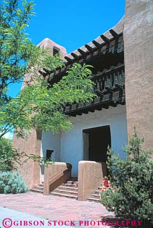 Stock Photo #8951: keywords -  architecture art arts building buildings destination fe fine mexico mountain mountains museum museums new of pueblo rocky sante southwest style travel vert west western