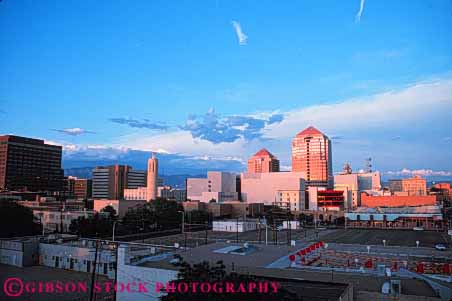Stock Photo #7538: keywords -  albuquerque america american architecture building buildings business center cities city cityscape cityscapes downtown horz mexico modern new office skyline skylines urban usa west