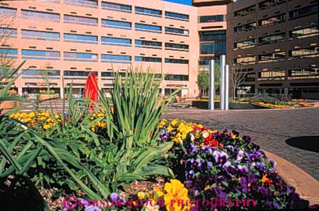 Stock Photo #11104: keywords -  albuquerque buildings cities city commercial downtown first garden horz mexico modern new office plaza plazas southwest style urban west