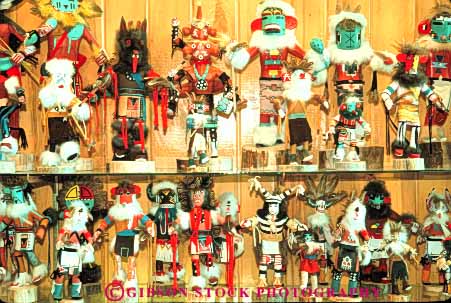 Stock Photo #11107: keywords -  albuquerque art artistic cute display displayed displaying displays doll dolls gallery handcrafted handicraft handmade horz in kachina merchandise mexico new retail southwest tradition traditional urban west