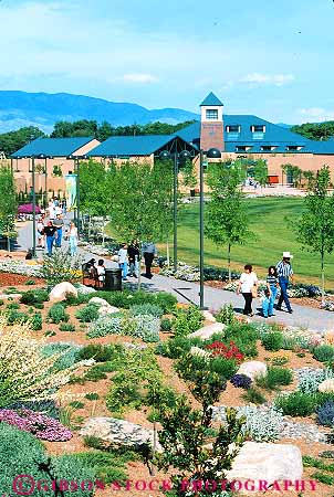 Stock Photo #11116: keywords - activity albuquerque biological botanical garden gardens green in mexico new outdoor outside park parks people public southwest urban vert walk walkers walking west