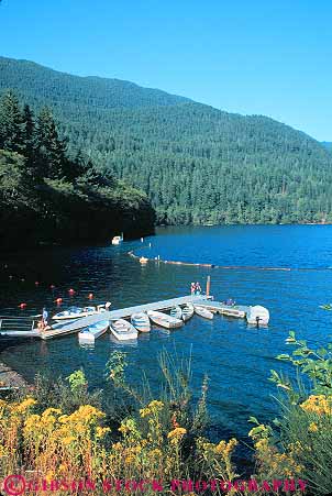 Stock Photo #12013: keywords -  boat boating boats climate cresent dock ecology environment habitat lake lakes landscape landscapes national olympic park parks people preserve public rainforest recreation scenery scenic temperate vert washington water wet