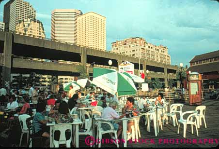 Stock Photo #10315: keywords - cafe dine dining horz northwest outside people restaurant restaurants seattle steamers summer washington waterfront