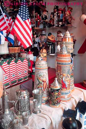 Stock Photo #12990: keywords -  architecture atmosphere attraction bavarian beer design destination display displayed displaying displays german in leavenworth merchandise motif retail sale sell selling sells stein steins store stores style theme tourist town towns travel vert washington window