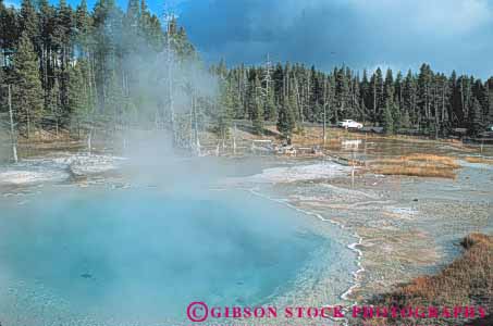 Stock Photo #10954: keywords -  basin car cars earth geologic geological geology geothermal geyser heat heated horz hot landscape lower national nature park parks passing pool preserve public reserve scenery scenic science steam thermal usa vapor vent water wyoming yellowstone