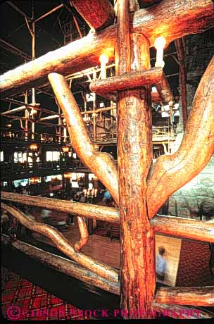 Stock Photo #10965: keywords - architecture beam construction craft crafted craftsmanship design faithful hotel hotels inn inns interior landmark landmarks lodge lodges national old park parks pattern post preserve public reserve rough style timber tradition traditional tree trunk usa vert whole wood wooden woodwork wyoming yellowstone