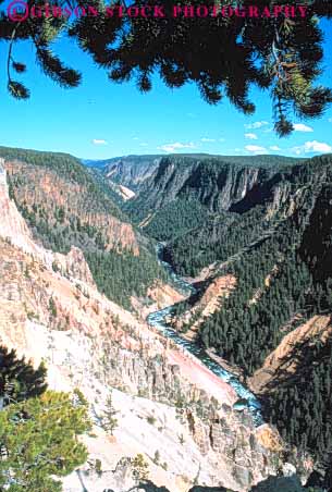 Stock Photo #10973: keywords - canyon canyons erode erodes eroding erosion form formation geologic geological geology grand landscape national natural nature of park parks preserve public reserve river rivers scenery scenic steep usa vert wyoming yellowstone