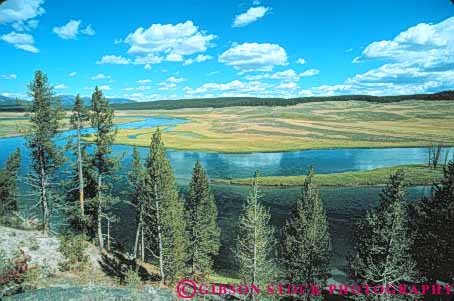 Stock Photo #10978: keywords -  horz landscape landscapes meadow meadows national park parks preserve public reserve river rivers scenery scenic usa water wilderness wyoming yellowstone