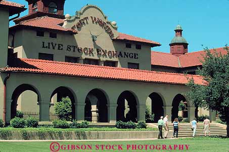 Stock Photo #13029: keywords - building cities city design exchange fort ft ft. historic horz live people roof spanish stock stockyard stockyards style texas tile worth