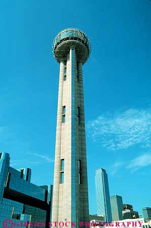 Stock Photo #11832: keywords -  architecture dallas design high landmark landmarks modern new reunion slender style tall texas tower towers vert