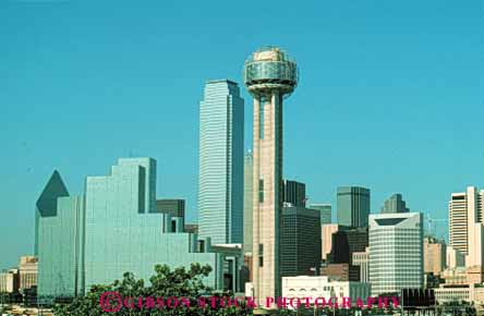 Stock Photo #7552: keywords -  america american architecture building buildings business center cities city cityscape cityscapes dallas downtown horz modern new office skyline skylines texas urban usa west