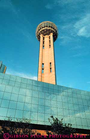 Stock Photo #11840: keywords - building buildings cities city dallas downtown reunion tall texas tower towers urban vert