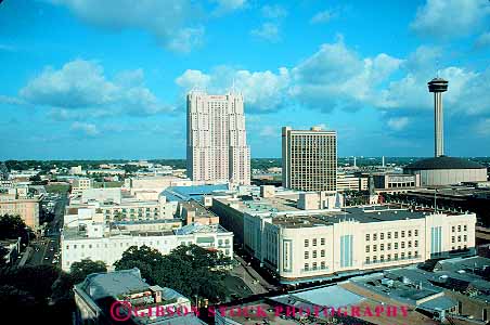 Stock Photo #11450: keywords -  antonio cities city cityscape cityscapes downtown elevate elevated horz san skyline skylines texas urban view