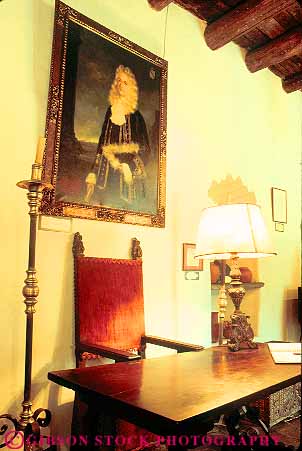 Stock Photo #11466: keywords -  antonio building governors historic interior mexican old palace san site spanish texas vert