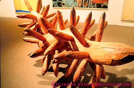Stock Photo #11469: keywords -  antonio art center display exhibit horz museum museums of san sculpture sculptures texas wood wooden