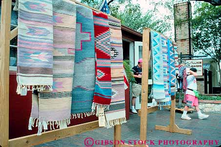 Stock Photo #11474: keywords -  antonio blanket blankets display handcrafted handicraft handmade horz la merchandise retail san sell seller southwest style texas villita