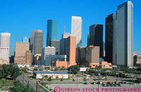 Stock Photo #7554: keywords -  america american architecture building buildings business center cities city cityscape cityscapes downtown horz houston modern new office skyline skylines texas urban usa west