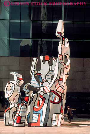 Stock Photo #11892: keywords -  abstract art downtown houston public sculpture sculptures texas vert
