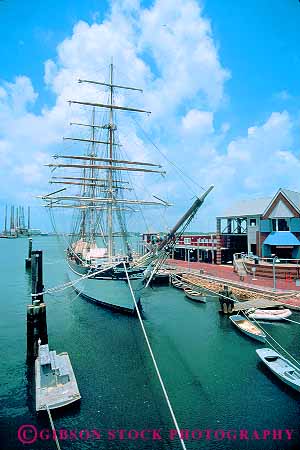 Stock Photo #17406: keywords -  dock elissa galveston harbor historic maritime mast masts museum museums ocean old port sailing sea seaport ship ships tall texas vert vintage water