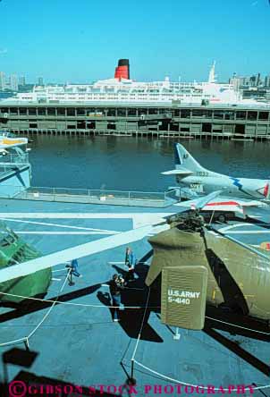 Stock Photo #9082: keywords -  air aircraft armed army carrier city equipment force forces hardware helicopter helicopters historic ii intrepid military museum museums navy new plane planes sea ship ships space two vert war world york