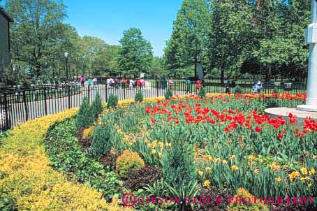 Stock Photo #9115: keywords -  attraction battery city downtown garden gardens horz manhattan municipal new park parks public spring tourist york