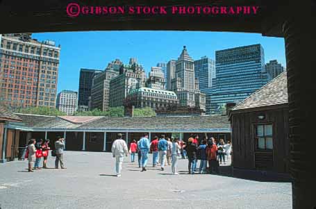 Stock Photo #9116: keywords -  attraction battery city clinton downtown fort forts historic horz manhattan municipal new park parks people public tourist tourists visitor visitors york