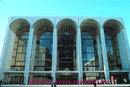 Stock Photo #9120: keywords -  arch arches architecture building buildings center city horz house lincoln modern new opera york