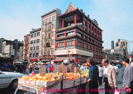 Stock Photo #9127: keywords - asian buy buyers buying chinatown chinese city community ethnic farmer food horz market markets merchandise minority new produce retail sell selling sidewalk store york