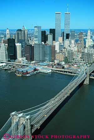 Stock Photo #7562: keywords - aerial america american architecture bridge brooklyn building buildings business center cities city cityscape cityscapes downtown modern new office river skyline skylines urban usa vert water york