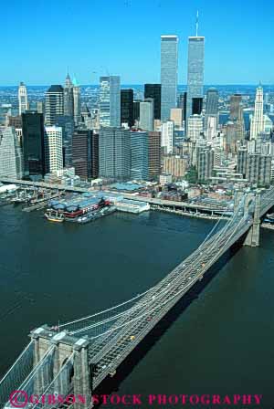 Stock Photo #7562: keywords -  aerial america american architecture bridge brooklyn building buildings business center cities city cityscape cityscapes downtown modern new office river skyline skylines urban usa vert water york