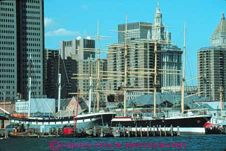 Stock Photo #9141: keywords - city float floating historic horz maritime museum museums new old port seaport ship shipping ships south street waterfront york
