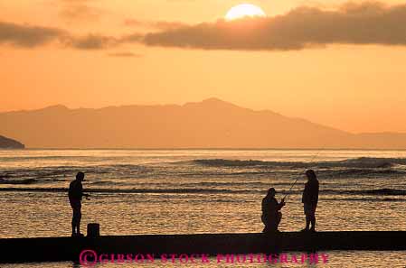 Stock Photo #13057: keywords -  coast dawn destination fisherman fishermen fishing golden hawaii hawaiian horz island islands leisure mood moody oahu recreation shore silhouette silhouettes sport sunrise sunset travel tropical vacation waikiki warm