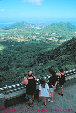 Stock Photo #13086: keywords -  destination elevate elevated hawaii hawaiian islands look looking looks oahu overlook overlooking overlooks pali people point scenery scenic see seeing sees tourist travel tropical vert view viewing vista