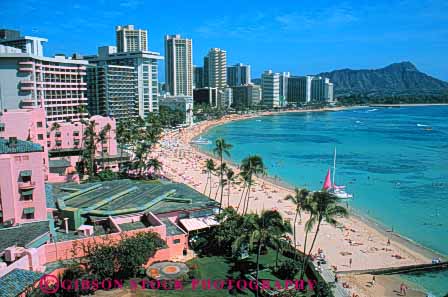 Stock Photo #7577: keywords -  america american architecture beach building buildings business center cities city cityscape cityscapes coast coastal destination downtown hawaii horz island modern new oahu ocean office resort sea shore shoreline skyline skylines travel tropical urban usa vacation waikiki