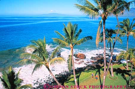 Stock Photo #8636: keywords -  beach beaches big coast coastal destination hawaii hawaiian horz island islands landscape landscapes marine maritime ocean palm resort resorts scenery scenic sea seashore seawater shore shoreline surf travel tree trees tropical usa vacation water