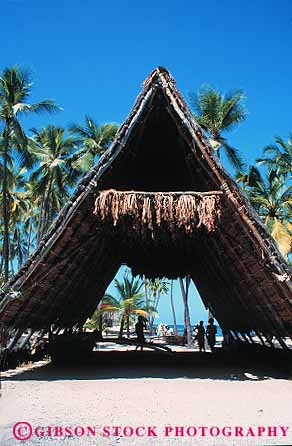 Stock Photo #13131: keywords -  attraction big canopy city construction design destination frame grass hawaii hawaiian heritage historic history island national native of park parks refuge roof roofs shape shapes shed site sites slope slopes sloping steep style tourist tradition traditional travelers triangle triangles vert water