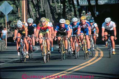 Stock Photo #13178: keywords -  bicycle bicycles bicycling big bike bikes criterium group groups hawaii hawaiian helmet helmets horz in island islands kailua kona lots man many men numerous pattern race racer racers races racing recreation row rows sport tropical vacation